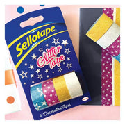 Sellotape Glitter On-Hand Refills 18mm x 3m 4 Pack-Officecentre
