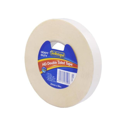 Sellotape Heavy Duty Double Sided Tape 25mm x 50m-Officecentre