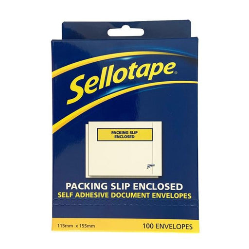 Sellotape Labelopes Packing Slip Enclosed 115x155mm 100/Pkt-Officecentre