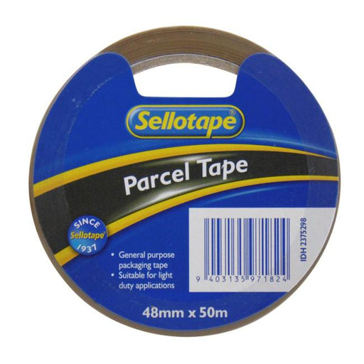 Sellotape Parcel Tape Brown 48mmx50m-Officecentre