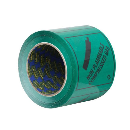 Sellotape RIP096R Non-Flam Compressed Gas 2 Label 96mmx100m-Officecentre