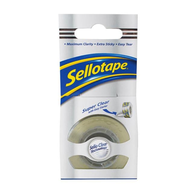Sellotape Super Clear 18mm x 25m-Officecentre