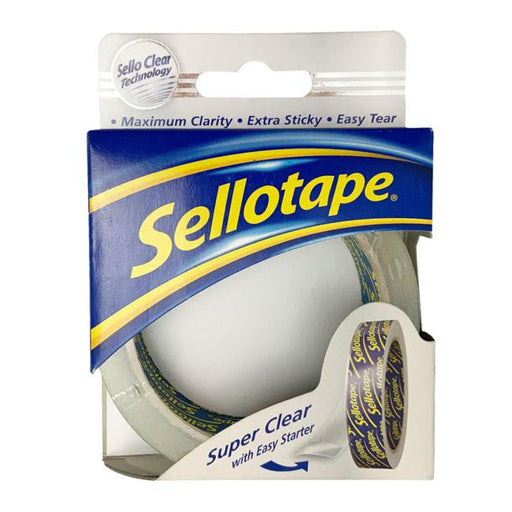 Sellotape Super Clear 24mm x 50m-Officecentre