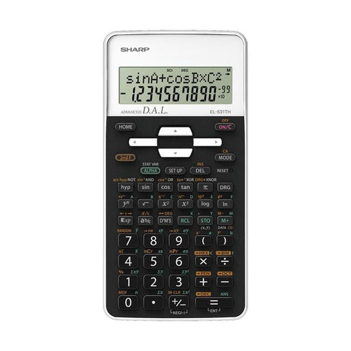 Sharp EL-531THBWH Scientific Calculator with Cover-Officecentre