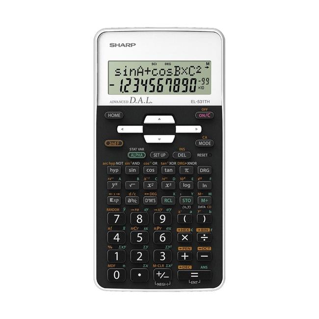 Sharp EL-531THBWH Scientific Calculator with Cover-Officecentre