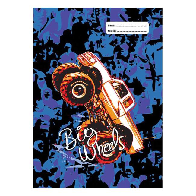 Spencil Big Wheels Book Cover Scrapbook  Pack 3 Assorted-Officecentre