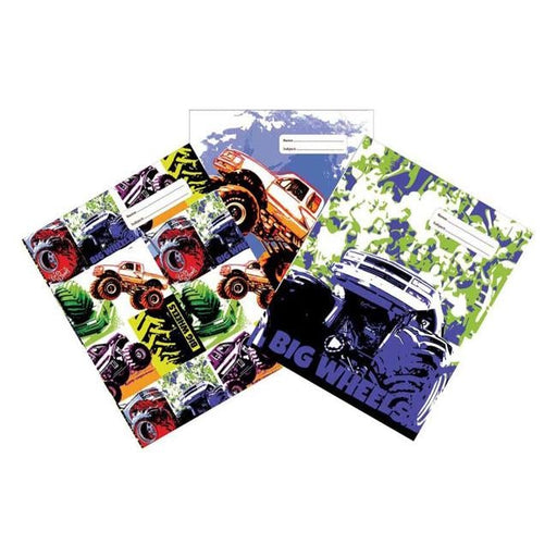 Spencil Big Wheels Ii Book Cover 1b5  Pack 3 Assorted-Officecentre