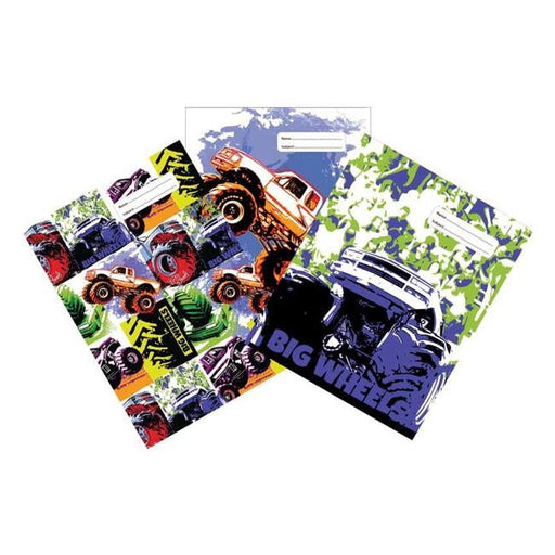 Spencil Big Wheels Ii  Book Cover A4 Pack 3 Assorted-Officecentre