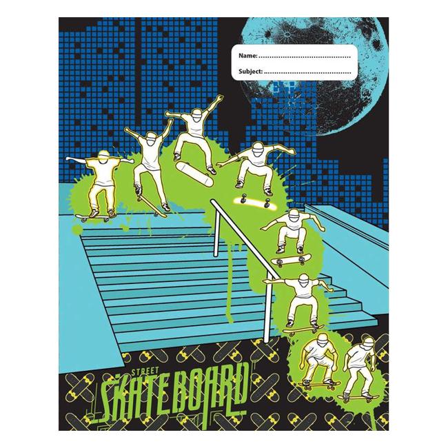 Spencil Skate Paint Book Cover  1b5  Pack 3 Assorted-Officecentre