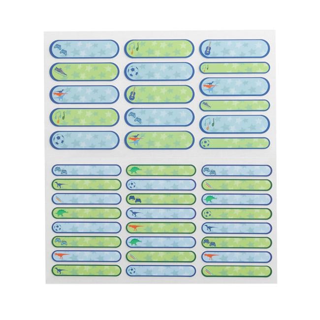 Spencil Write and Iron On Name Labels 40pk Blue-Officecentre