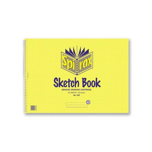 Spirax 533 sketch book a3 297x420mm 20 leaf/40 page-Officecentre