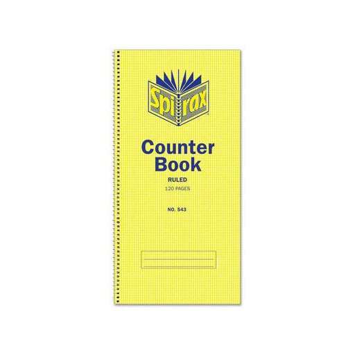 Spirax 543 counter book feint ruled 297x135mm 120 page-Officecentre
