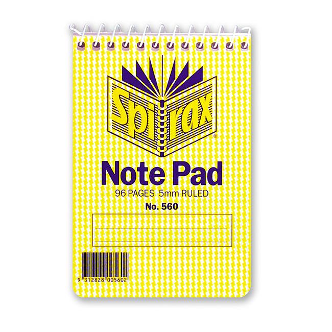 Spirax 560 notebook 112x77mm 96 page t/o-Officecentre
