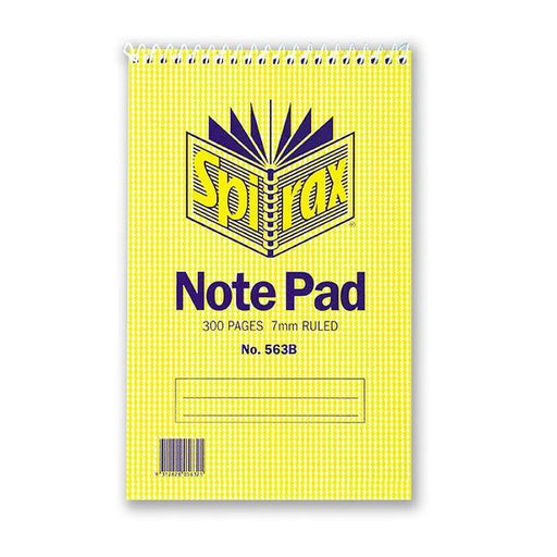Spirax 563b notebook reporters 200x127mm 300 page t/o-Officecentre