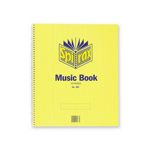Spirax 567 music book 297x248mm 15 leaf/ 30 page-Officecentre