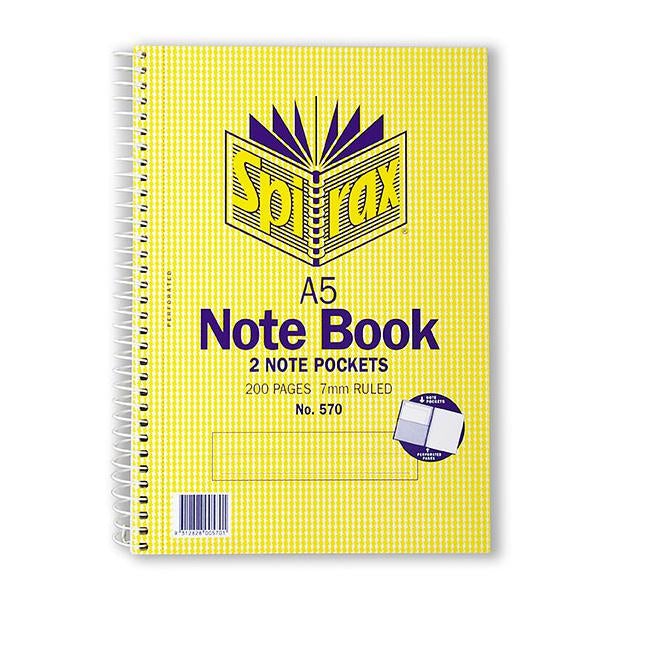 Spirax 570 notebook a5 200 page s/o-Officecentre