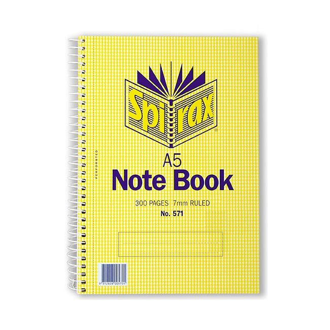 Spirax 571 notebook a5 300 page s/o-Officecentre