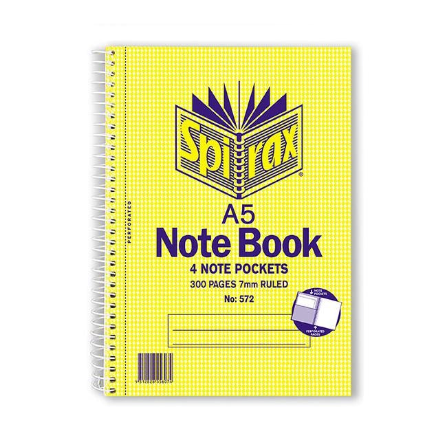Spirax 572 3 subject notebook a5 210x158mm 300 page-Officecentre