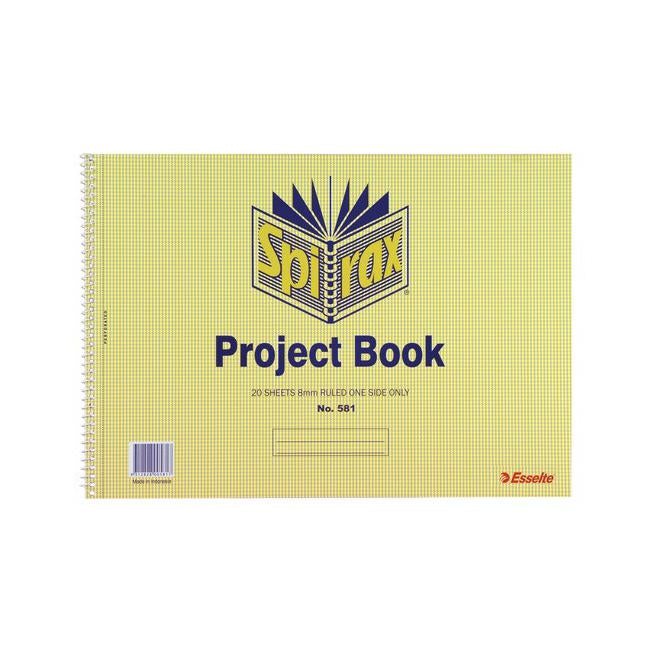 Spirax 581 project book 252x360mm 20 leaf/40 page-Officecentre