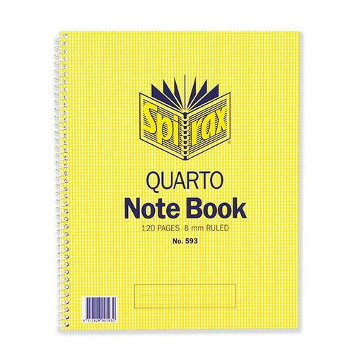 Spirax 593 notebook quarto 252x200mm 120 page s/o-Officecentre