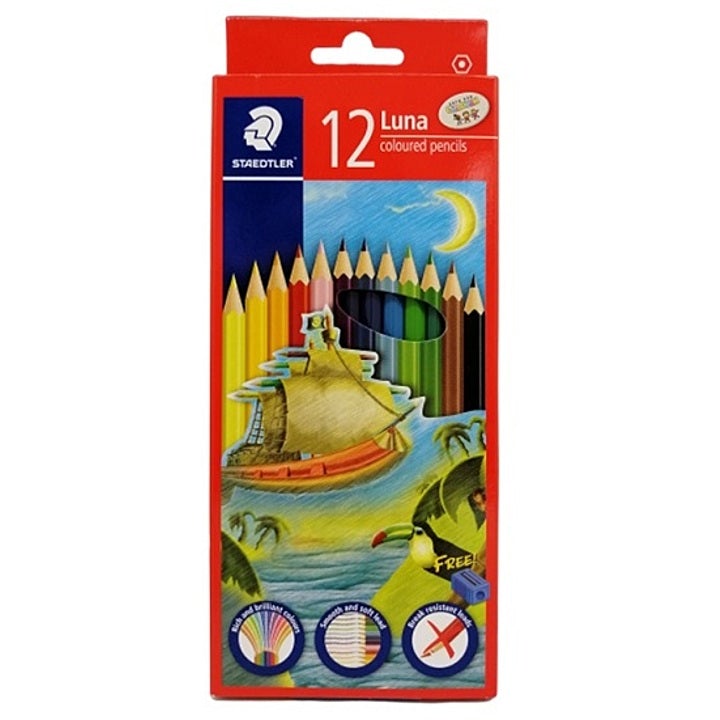 Staedtler Colour Pencils Luna Permanant Full Length Pkt 12-Officecentre