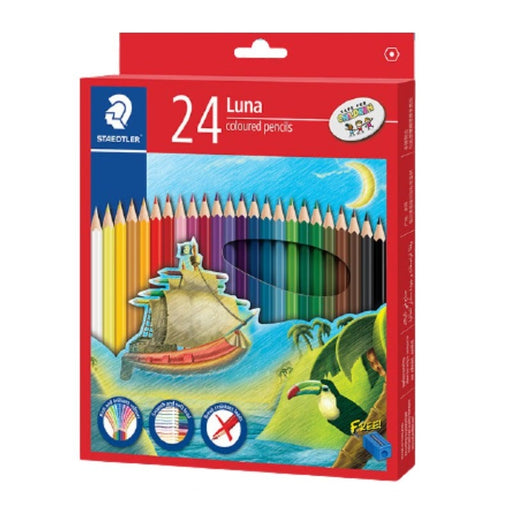 Staedtler Colour Pencils Luna Permanant Full Length Pkt 24-Officecentre