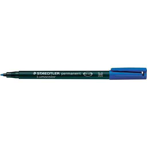 Staedtler Lumocolor 317 Blue Permanent Pen Medium Tip-Officecentre