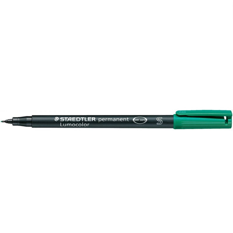 Staedtler Lumocolor Permanent Superfine Green-Officecentre