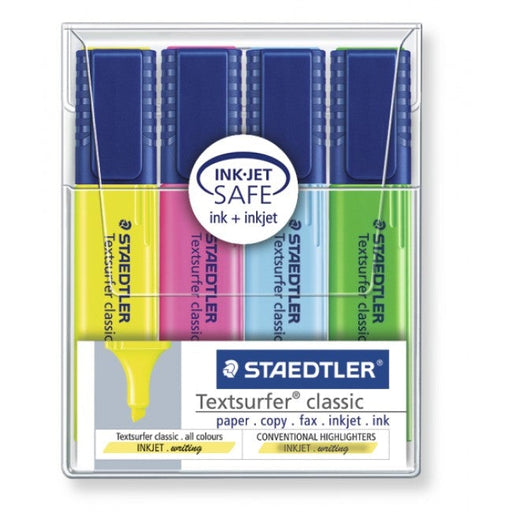 Staedtler Textsurfer Classic Highlighter Assorted Pack 4-Officecentre