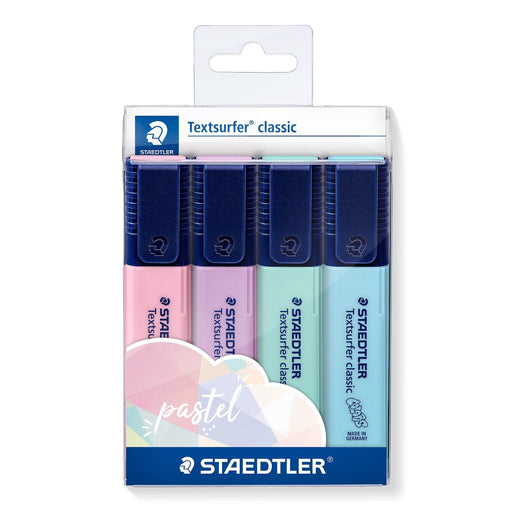 Staedtler Textsurfer Pastel Highlighter 4 Pack-Officecentre