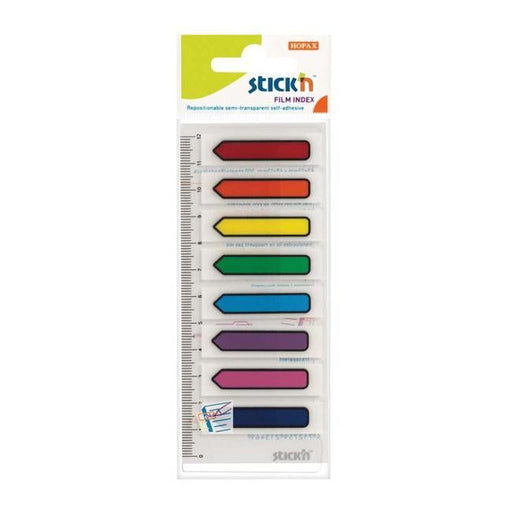 Stick’n Film Index Flags Arrow 45x12mm 120 Flags 8 Colours-Officecentre