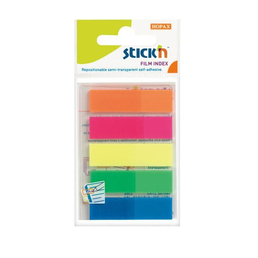 Stick’n Film Index Flags Neon 45x12mm 125 Flags 5 Colours-Officecentre