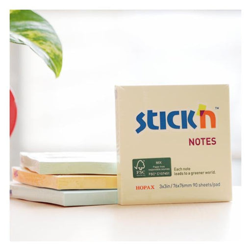 Stick'n FSC Note 76x127mm 90 Sheets Yellow-Officecentre