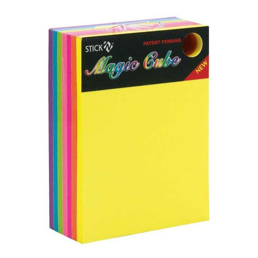 Stick’n Magic Cube 76x101mm 280 Sheet Neon Rainbow-Officecentre