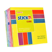 Stick'n Note Cube 76x76mm 400 Sheets Neon Pastel Mix-Officecentre