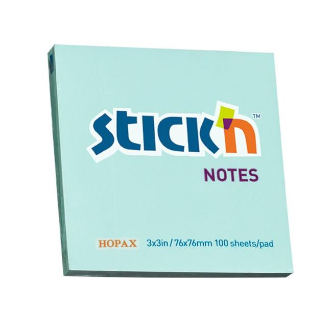 Stick’n Notes Blue 76x76mm 100 Sheet Pad-Officecentre