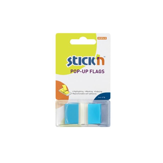 Stick’n Pop Up Flags 45x25mm 50 Sheets Blue-Officecentre