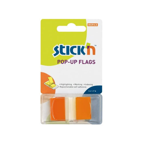 Stick'n Pop Up Flags 45x25mm 50 Sheets Orange-Officecentre