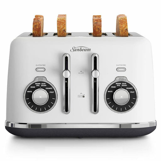 Sunbeam Alinea Select 4 Slice Toaster White-Officecentre