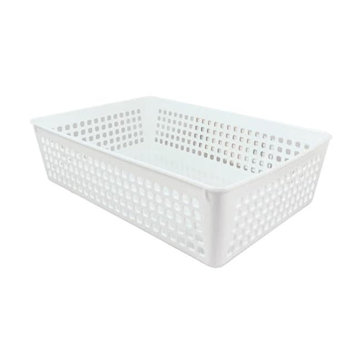 Taurus Medium Basket Tray White-Officecentre
