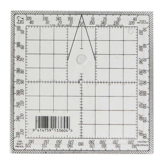 Taurus Protractor 13cm Square-Officecentre