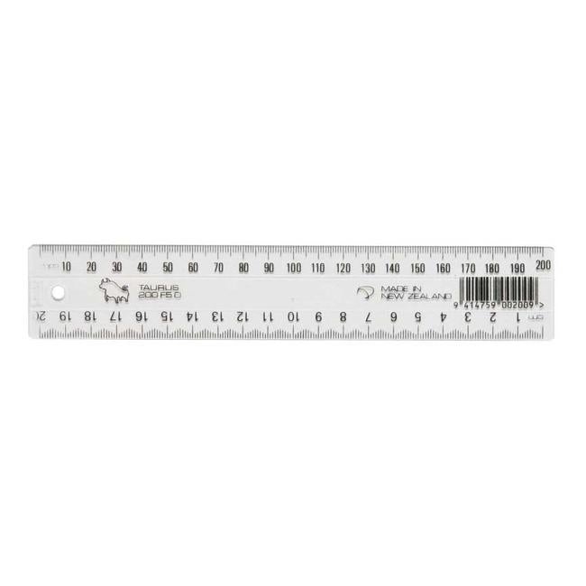 Taurus Ruler 200mm Clear-Officecentre