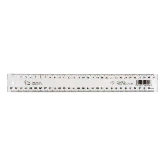 Taurus Ruler 300mm Clear-Officecentre