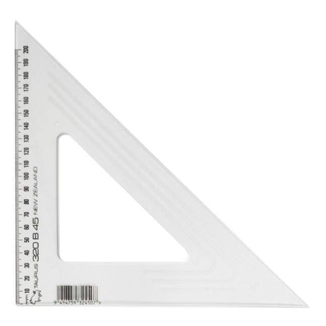 Taurus set square 21cm longest side 45 degree taurus straight edge-Officecentre
