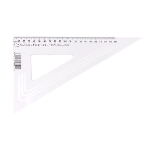 Taurus Set Square 26cm Straight Edged 60 Degrees-Officecentre