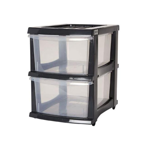 Taurus storage organiser 2 drawer grey-Officecentre