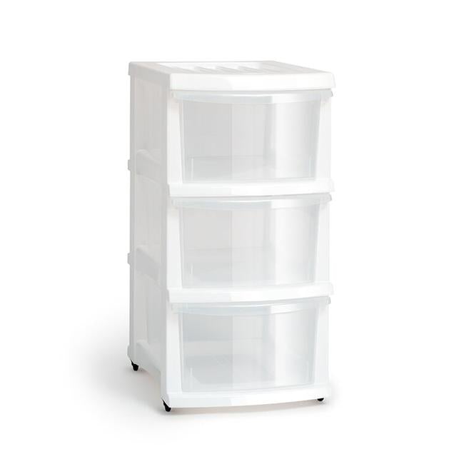 Taurus storage organiser 3 drawer white-Officecentre