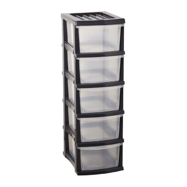 Taurus Storage Organiser 5 Drawers – Grey-Officecentre