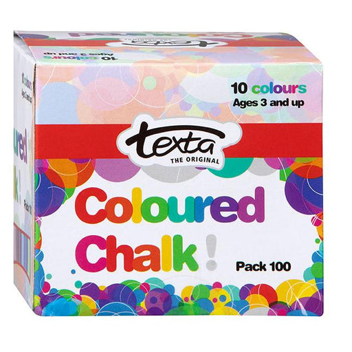 Texta chalk colours pk100-Officecentre