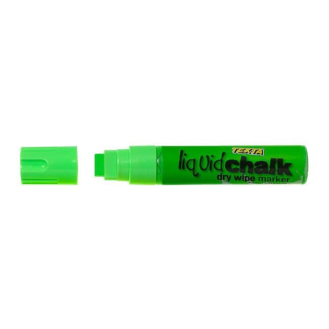 Texta liquid chalk marker dry wipe green-Officecentre